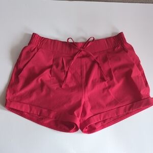 ZYIA Red High Waist Athletic Shorts